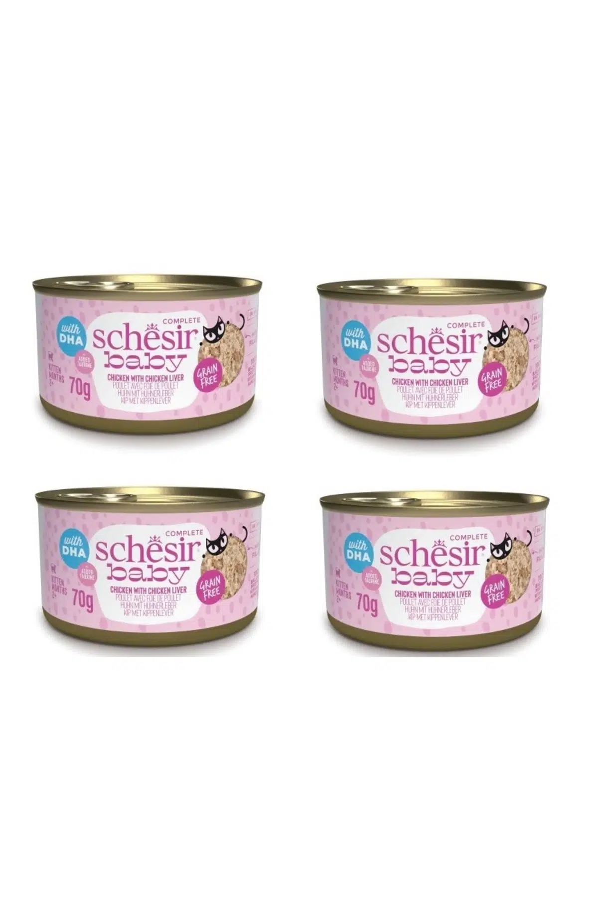 Baby Cat Tavuk ve Ciğerli Yavru Kedi Konservesi 70 Gr. X 4 Adet