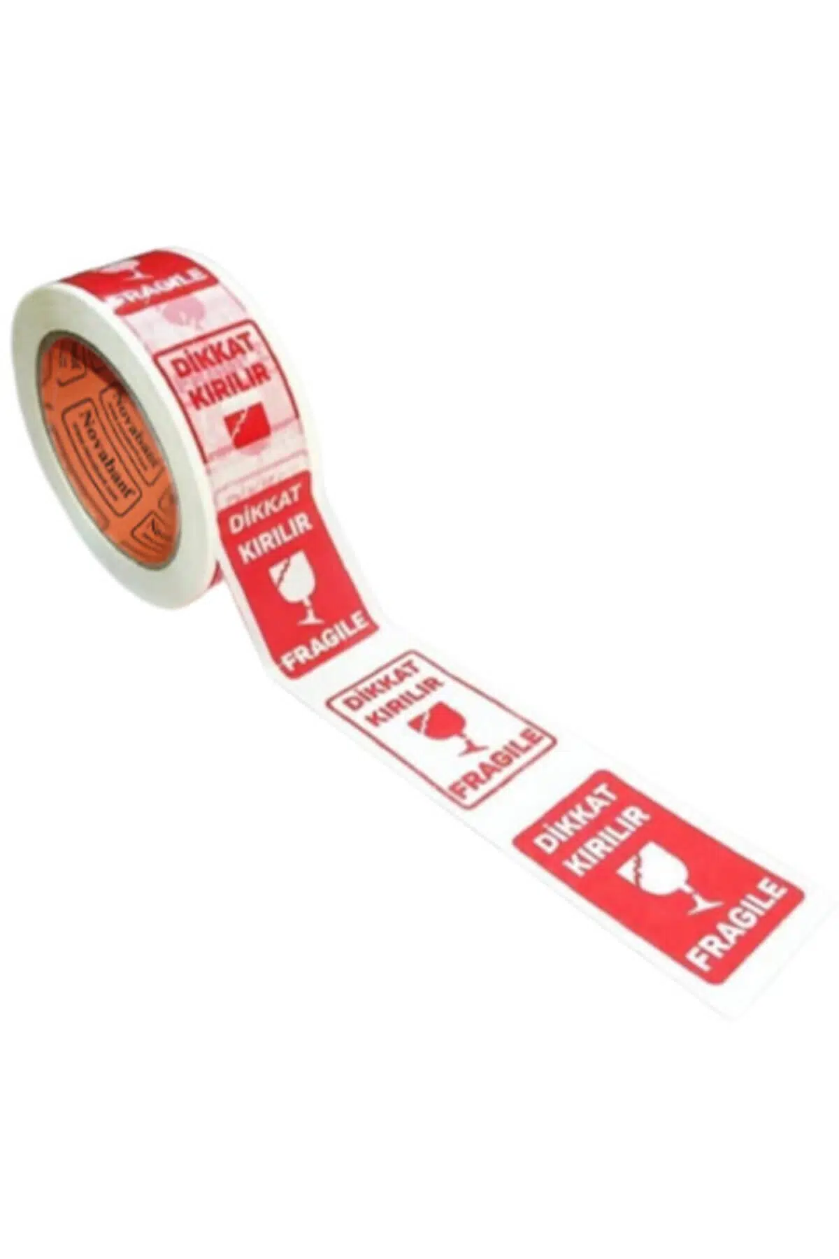 Dikkat Kırılır Fragile Baskılı Koli Bandı 45x100 - 6'lı Paket