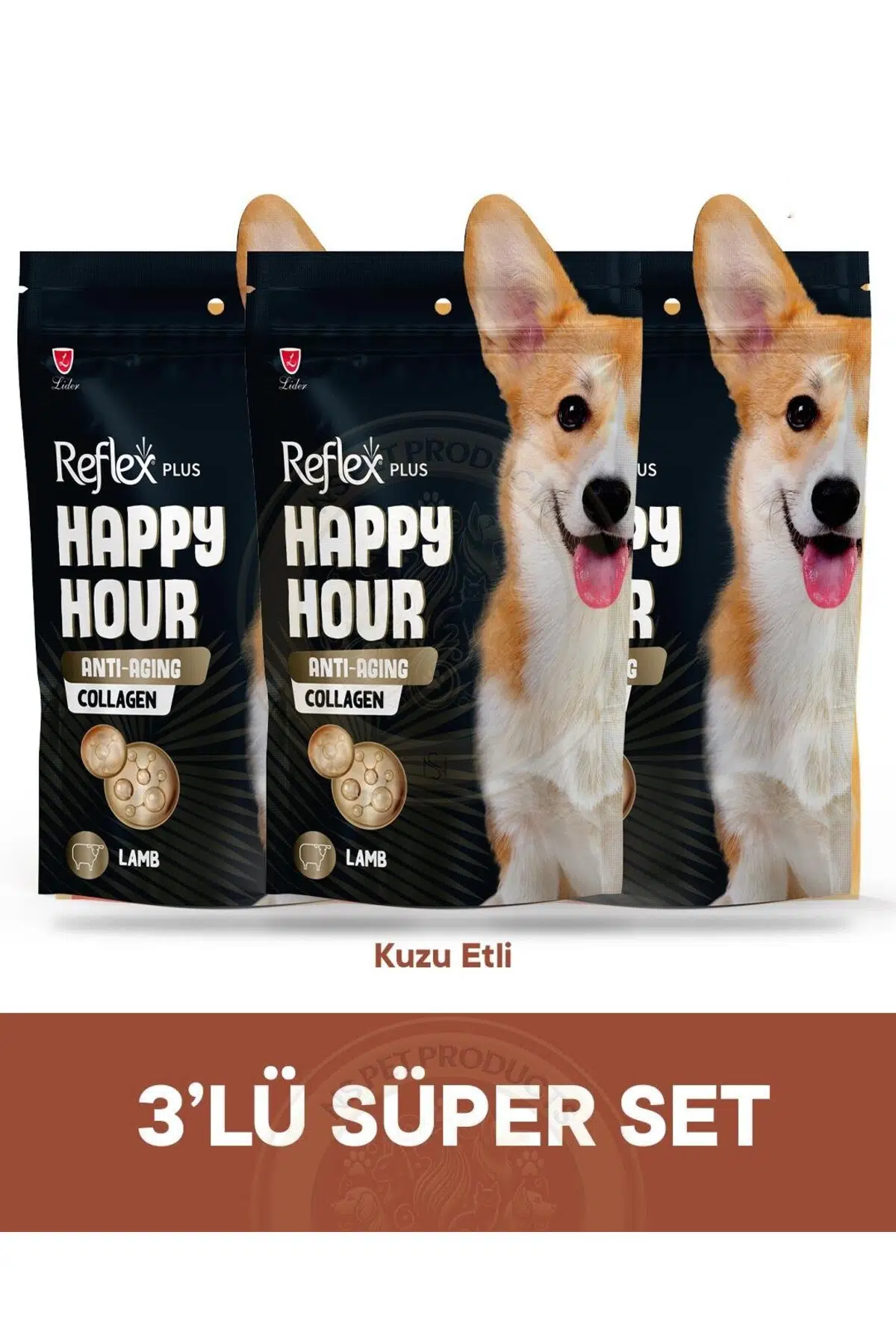 Happy Hour Anti-Aging Collagen Köpek Ödül Maması 3lü Fırsat 3x60gr