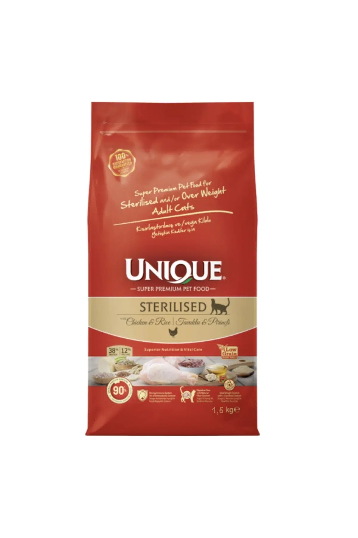 Tavuklu & Prinçli Kısırlaştırılmış Yetişkin Kedi Maması 1,5 kg