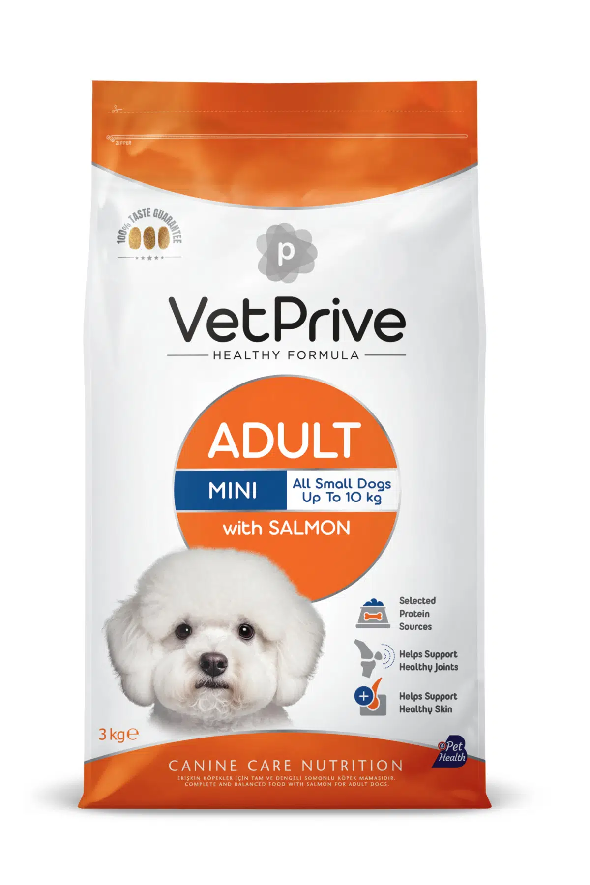 Vet Prive Mini Adult Somonlu Köpek Maması 3 kg