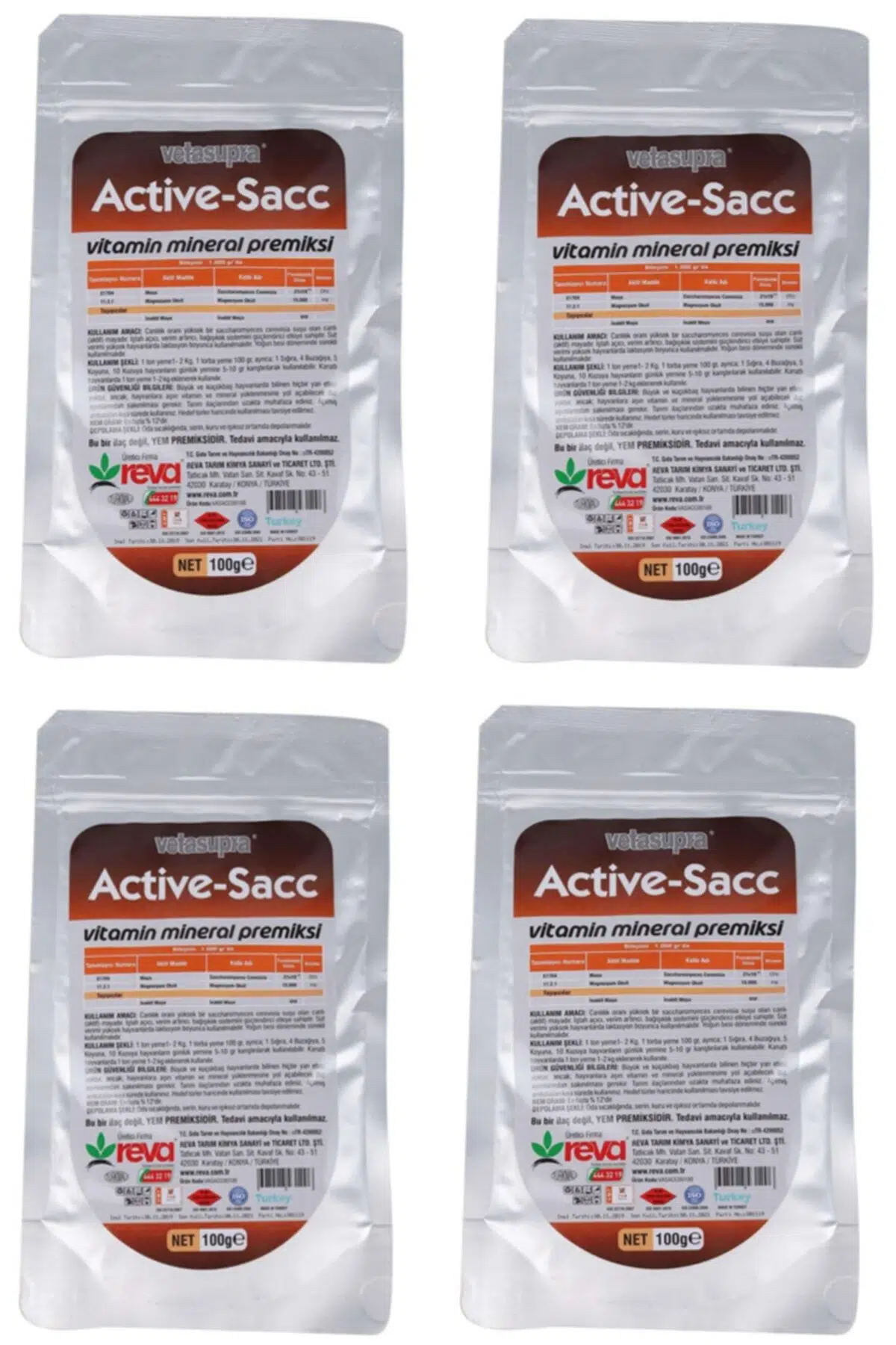 Vetasupra Active Sacc Düzenleyici Premiks 100 gr X 4 Adet
